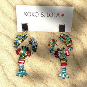 Crawfish/lobster earrings